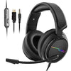 Jeecoo Xiberia Stereo Gaming Headset for PS4 PS5 Xbox One S- Over Ear Headphones with Noice Cancelling Microphone