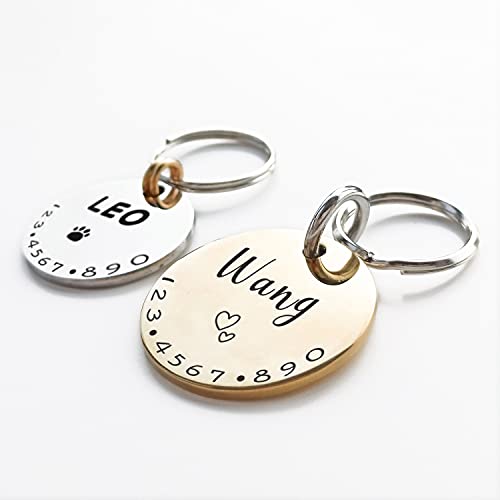 Cats Dogs ID Tags Personalized Lovely Symbols Pets Collar Name Accessories Simple Custom Engraved Supplies