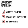 Maybelline New York SuperStay Matte Ink Liquid Lipstick, Loyalist, 0.17 Ounce