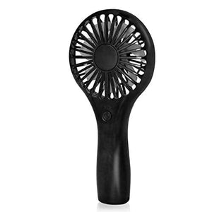 TriPole Handheld Mini Fan Battery Operated Small Personal Portable Fan Speed Adjustable USB Rechargeable Fan for Kids Girls Women Men Home Office Indoor Outdoor Travelling, Black