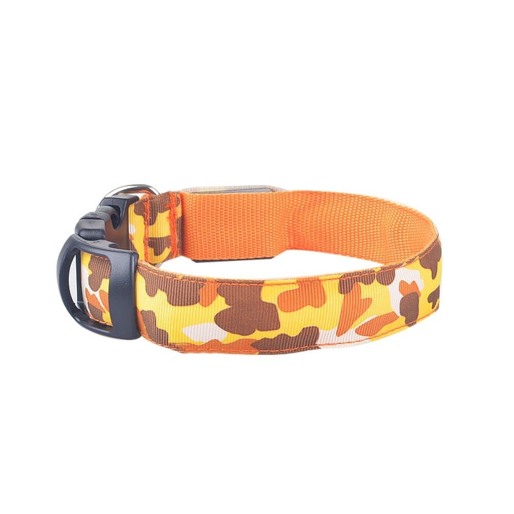 Camouflage pet supplies luminous dog collar