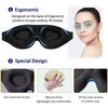 MZOO Sleep Eye Mask for Men Women, 3D Contoured Cup Sleeping Mask & Blindfold, Concave Molded Night Sleep Mask, Block Out Light, Soft Comfort Eye Shade Cover for Travel Yoga Nap, Black