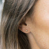 HONEYCAT Tiny Heart Stud Earrings in 18k Rose Gold Plated | Minimalist, Delicate Jewelry (RG)