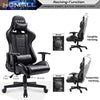Homall Gaming Chair Office Chair High Back Computer Chair PU Leather Desk Chair PC Racing Executive Ergonomic Adjustable Swivel Task Chair