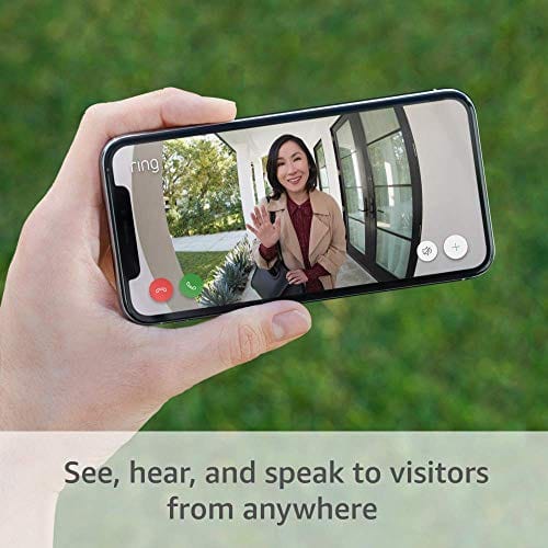Ring Video Doorbell – newest generation, 2020 release – 1080p HD video, improved motion detection, easy installation – Satin Nickel
