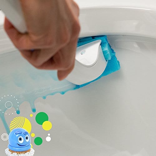 Scrubbing Bubbles Fresh Brush Toilet Bowl Cleaning System Starter Kit, Stain Removing, Citrus Action Scent, Includes: Wand + 4 Refills + 1 Stand