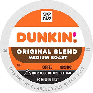 Dunkin' Original Blend Medium Roast Coffee, 60 Keurig K-Cup Pods