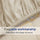 SONORO KATE Bed Sheet Set Super Soft Microfiber 1800 Thread Count Luxury Egyptian Sheets 16-Inch Deep Pocket，Wrinkle -4 Piece (Beige, Queen)
