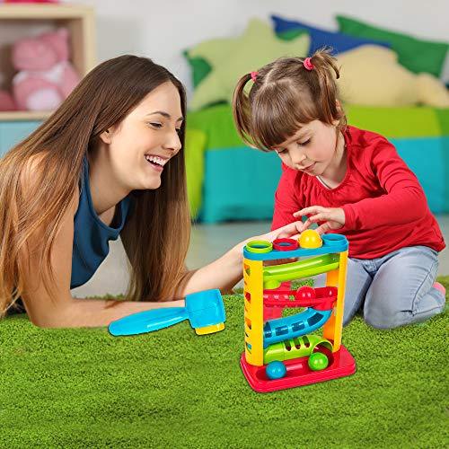 Playkidz Award Winning Durable Pound A Ball, Learning, Active, Early Developmental Toy, Fun Gift for Kids - STEM Developmental Educational Toys - Great Birthday Gift