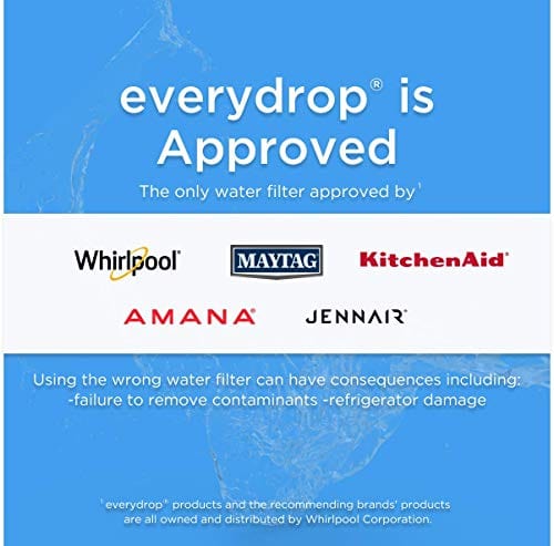 EveryDrop by Whirlpool Refrigerator Water Filter 2, EDR2RXD1, Pack of 1