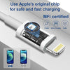 iPhone Fast Charger Cable【Apple MFi Certified】 Lightning Cables 20W PD USB C Wall Charger 2-Pack 6FT Fasting Charging Adapter Compatible with iPhone 12/12 Pro/Max/11/11Pro/XS/Max/XR/X/8/8Plus,iPad