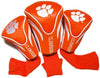 Team Golf NCAA Clemson Tigers 3 Pack Contour Golf Club Headcover, One Size