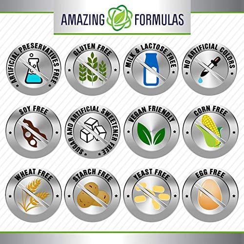 Amazing Formulas - Quercetin 500 Mg, 60 Vegetarian Capsules * Supports Cardiovascular Health