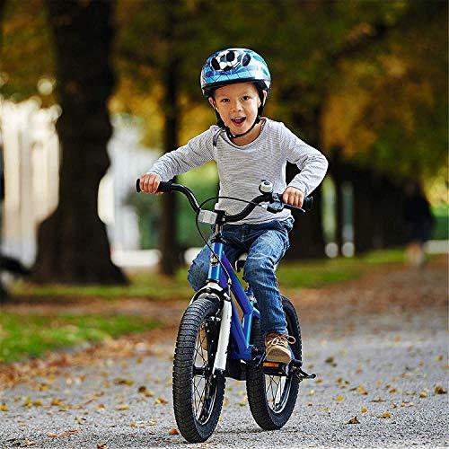 RoyalBaby Kids Bike Boys Girls Freestyle BMX Bicycle with Training Wheels Gifts for Children Bikes 12 Inch Blue