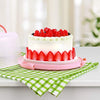 Products Cake Carrier, Ohuhu Cupcake Containers, Cake Stand with Lid, Portable Round Cake Container, Cake Holder with Handle Two Sided Base