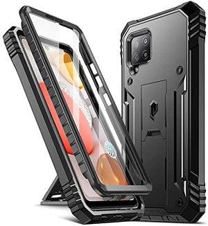 Poetic Revolution Case for Samsung Galaxy A42 5G, Built-in Screen Protector Work with Fingerprint ID, Full Body Rugged Shockproof