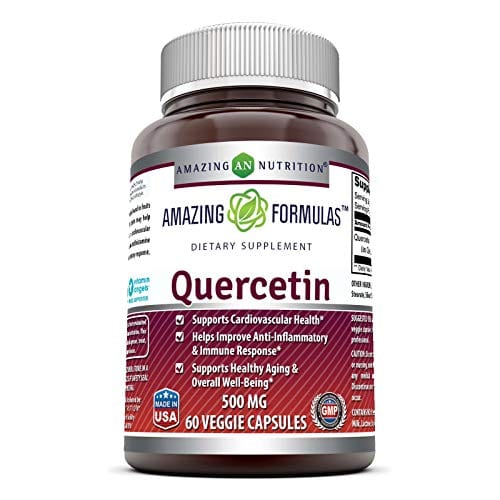 Amazing Formulas - Quercetin 500 Mg, 60 Vegetarian Capsules * Supports Cardiovascular Health