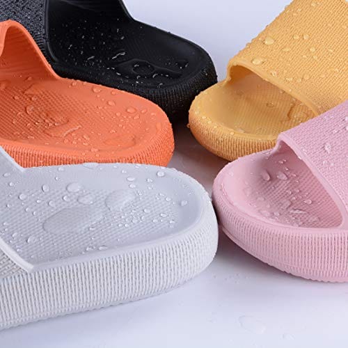 Menore Slippers for Women and Men Quick Drying, EVA Open Toe Soft Slippers, Non-Slip Soft Shower Spa Bath Pool Gym House Sandals
