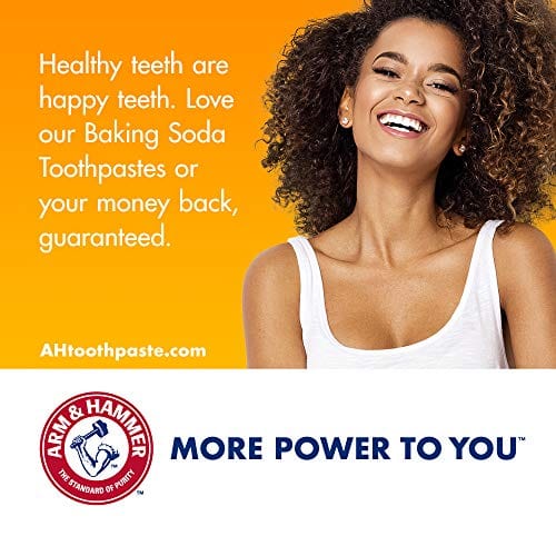 ARM & HAMMER Advanced White Extreme Whitening Toothpaste, TWIN PACK (Contains Two 6oz Tubes) -Clean Mint- Fluoride Toothpaste