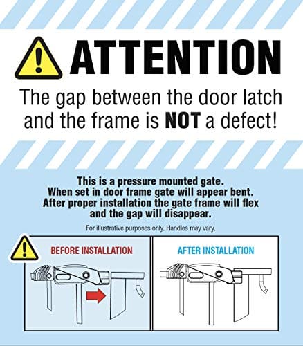 Regalo Easy Step 38.5-Inch Extra Wide Walk Thru Baby Gate, Includes 6-Inch Extension Kit, 4 Pack Pressure Mount Kit, 4 Pack Wall Cups and Mounting Kit