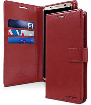 Goospery Blue Moon Wallet for Samsung Galaxy S8 Plus Case (2017) Leather Stand Flip Cover (Wine) S8P-BLM-WNE