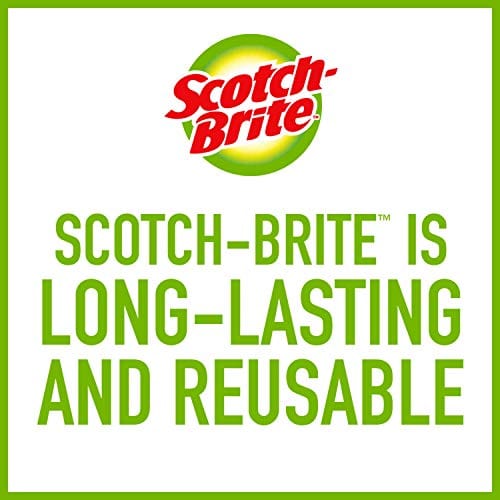 Scotch-Brite Stainless Steel Scrubbers, Ideal for Uncoated Cookware, 48 Scrubbers