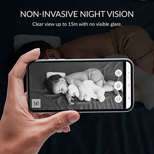 YI 4pc Security Home Camera Baby Monitor, 1080p WiFi Smart Indoor Nanny IP Cam with Night Vision, 2-Way Audio, Motion Detection, Phone App, Pet Cat Dog Cam - Works with Alexa and Google