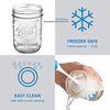 Ball Wide Mouth Mason Jars 16 oz [6 Pack] With mason jar lids and Bands, Ball mason jars 16 oz - For Canning, Fermenting, Pickling - Jar Decor - Microwave/Freeze/Dishwasher Safe + SEWANTA Jar Opener