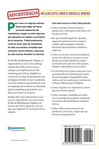 El Plan de Marketing de 1-Página: Consigue Nuevos Clientes, Gana Más Dinero, Y Destaca Entre La Multitud (Spanish Edition)