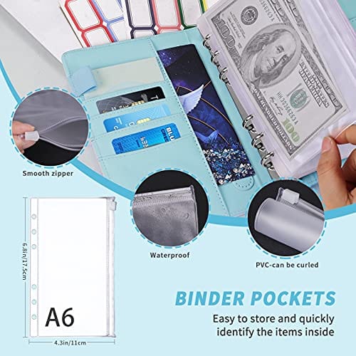 Budget Binder with Cash Envelopes, Money Saving Binder, Cash Envelopes for Budgeting, Money Organizer for Cash