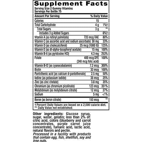 Vitafusion Multivitamin Gummy for Men, Fruit, 150 Count