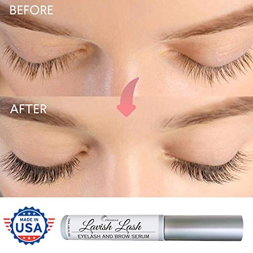 Pronexa Hairgenics Lavish Lash – Eyelash Growth Enhancer & Brow Serum with Biotin & Natural Growth Peptides for Long, Thick Lashes and Eyebrows! Dermatologist Certified, Cruelty Free & Hypoallergenic.
