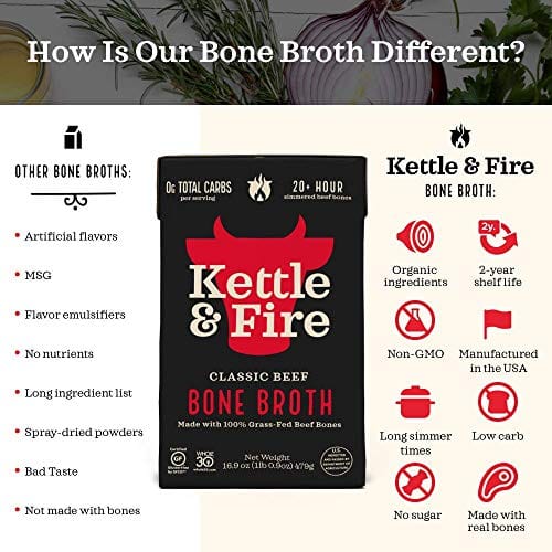 Beef Bone Broth Soup by Kettle and Fire, 1 Pack
