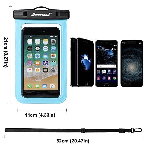 Universal Waterproof Case,Waterproof Phone Pouch Compatible for iPhone 12 Pro 11 Pro Max XS Max XR X 8 7 Samsung Galaxy s10/s9 Google Pixel 2 HTC Up to 7.0", IPX8 Cellphone Dry Bag -2 Pack