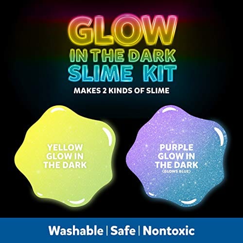 Elmer’s Glow In The Dark Slime Kit | Slime Supplies Include Elmer’S Glow In The Dark Glue, Elmer’S Magical Liquid Slime Activator, 4 Piece Kit