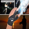LED Flashlight Glove Gifts for Men Father Day Outdoor Fishing Gloves Dad Men Gifts with Stretchy Strap Screwdriver for Repairing Cars Night Running Fishing Camping Hiking in Dark Place (1 Pair)