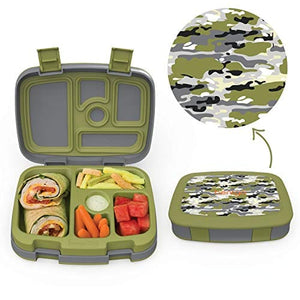 Bentgo Kids Prints (Camouflage) - Leak-Proof, 5-Compartment Bento-Style Kids Lunch Box – Ideal Portion Sizes for Ages 3 to 7