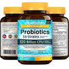 NewRhythm Extra Strength Probiotics 120 Billion CFU 36 Strains, 3-in-1 Digestive & Immune Support with Prebiotics & Enzymes, Targeted Release, Stomach Acid Resistant, No Refrigeration, Non-GMO, Vegan