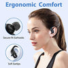 Wireless Earbuds Occiam Bluetooth Headphones 48H Play Back Earphones in Ear Waterproof with Microphone LED Display for Sports Running Workout Black