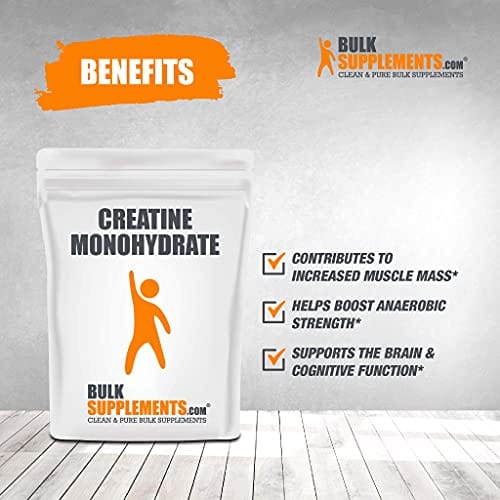 BulkSupplements.com Creatine Monohydrate (Micronized) Weight Gain Supplements - Muscle Building Supplements