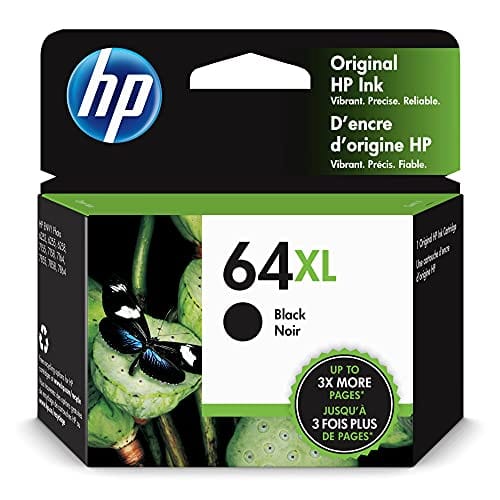 HP 64XL | Ink Cartridge | Black | Works with HP ENVY Photo 6200 Series, 7100 Series, 7800 Series, HP Tango and HP Tango X | N9J92AN