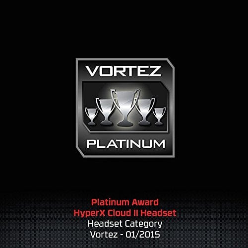 HyperX Cloud II - Gaming Headset, 7.1 Surround Sound, Memory Foam Ear Pads, Durable Aluminum Frame