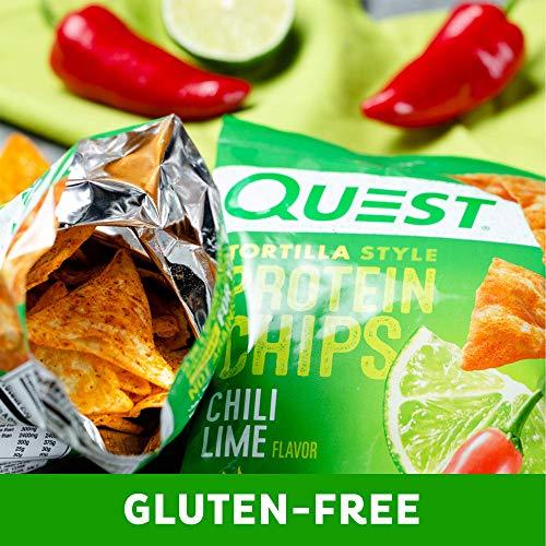 Quest Nutrition Tortilla Style Protein Chips, Chili Lime, Baked, 1.1 Ounce (12 Count)