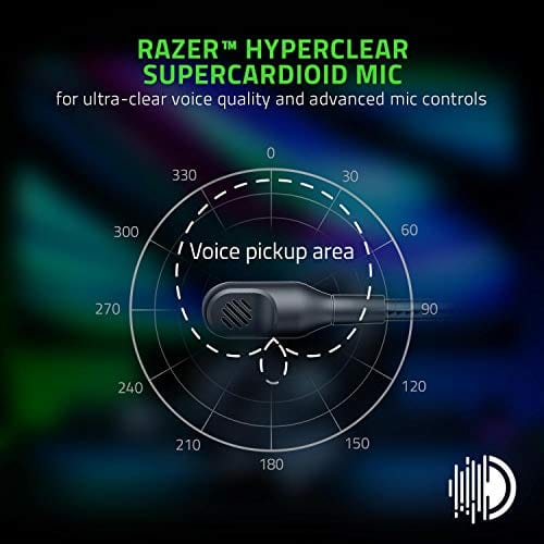 Razer BlackShark V2 Pro Wireless Gaming Headset: THX 7.1 Spatial Surround Sound - 50mm Drivers - Detachable Mic