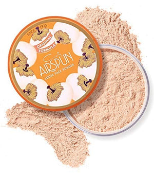 Coty Airspun Loose Face Powder 2.3 Ounce Honey Beige Light Peach Tone Loose Face Powder, for Setting or Foundation, Lightweight, Long Lasting, Pack of 1