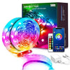 Daybetter Led Lights 50 ft,2 Rolls of 25ft RGB Led Strip Lights Kits with Bluetooth, App Control Led Strip Lights Music Sync,Color Changing Sync