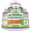 Moringa Oleifera 180 Capsules – 100% Pure Leaf Powder - Max 1000mg Per Serving - Complete Green Superfood Supplement