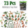 Liberty Imports Military Air Force Navy Deluxe Action Figures Army Men Soldiers Playset with Scaled Vehicles (73 pcs)