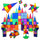 PicassoTiles 100 Piece Set 100pcs Magnet Building Tiles Clear Magnetic 3D Building Blocks Construction Playboards, Creativity beyond Imagination, Inspirational, Recreational, Educational Conventional