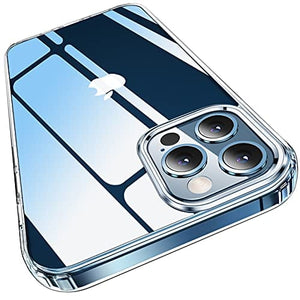 Elando Crystal Clear Case Compatible with iPhone 12 Pro Max, Non-Yellowing Shockproof Protective Phone Case Slim Thin